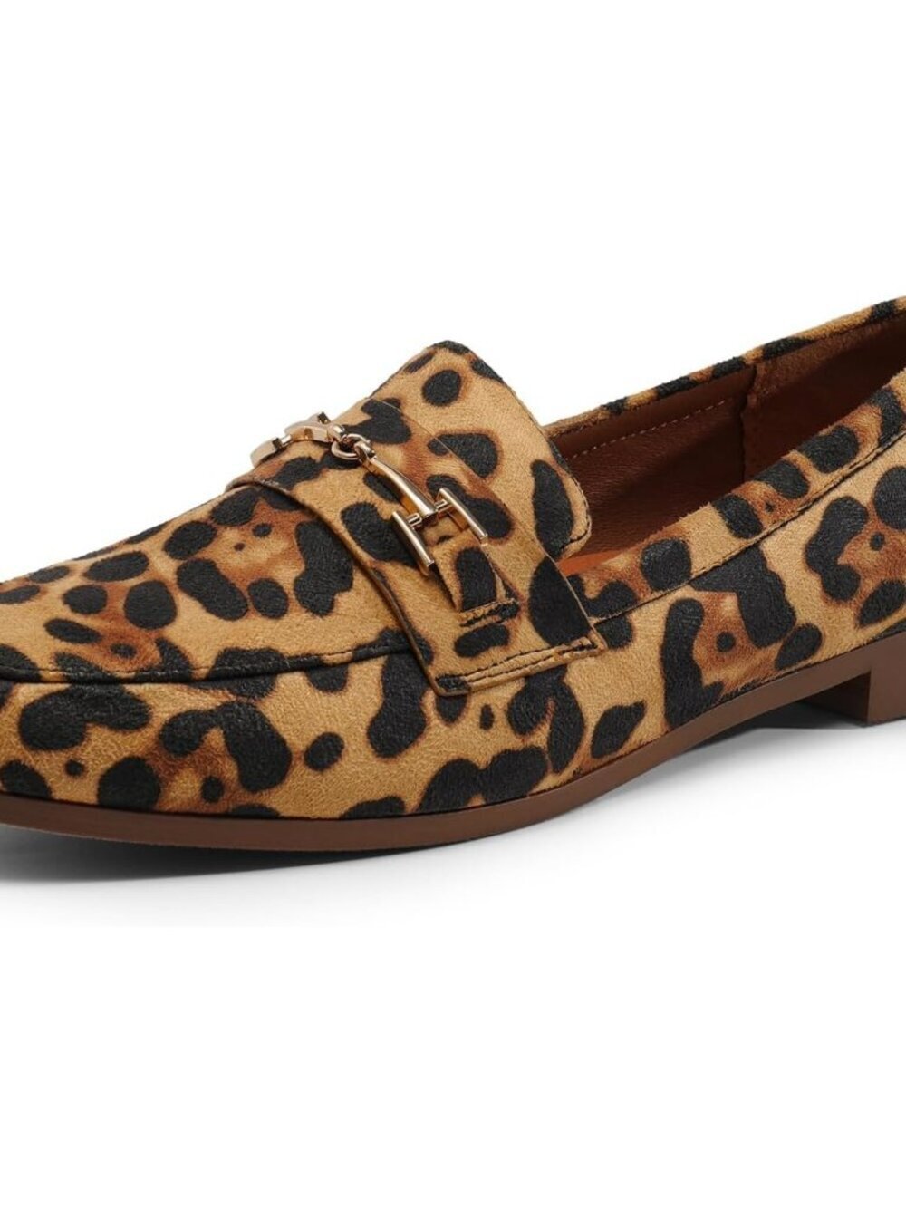 Dream Pairs Women Leopard-suede Faux Suede Closed Rounded Toe Loafers Shoes - Picture 4 of 7